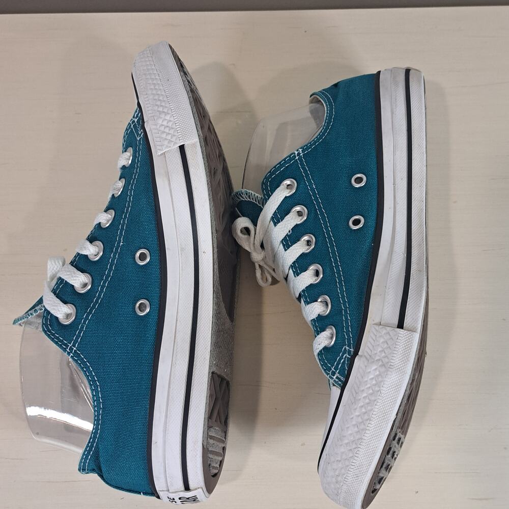 Converse All Star Chuck Taylor Low Top Blue Lagoon Shoe Men's 6 Women's 8 - Picture 6 of 11